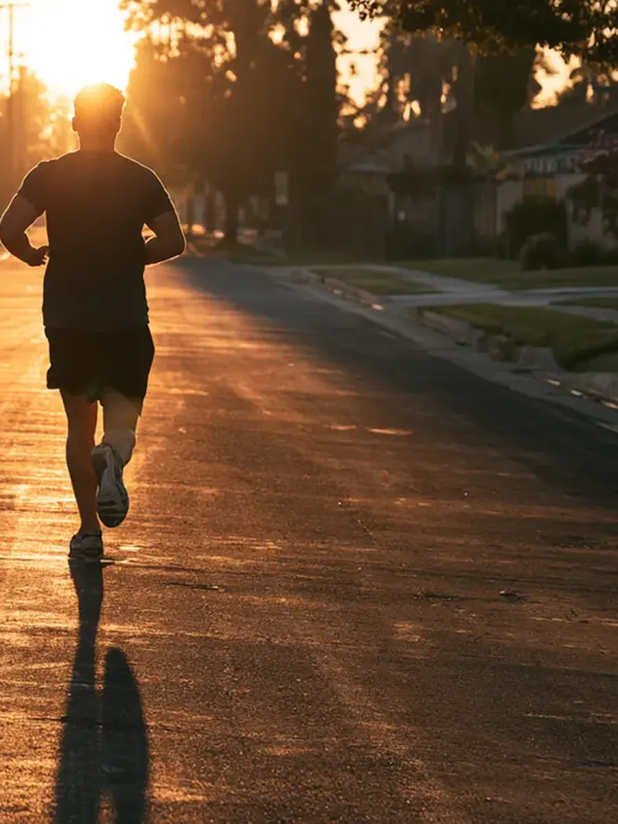 Runner keeping a steady morning routine, the same discipline that rebuilds credit month by month